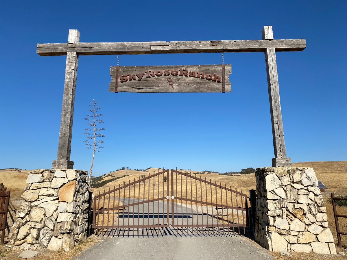 Intro Gate of SkyRose Ranch